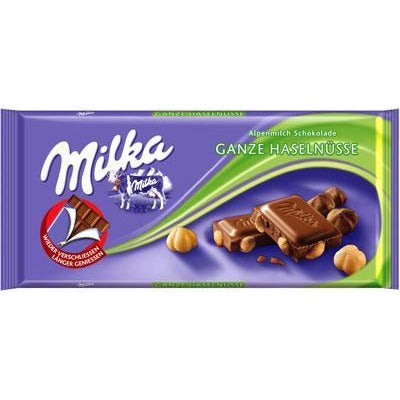 Milka Hazelnut Chocolate Bar (100g)